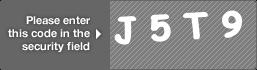 captcha code for visual authentication  letter J number 5 letter T number 9