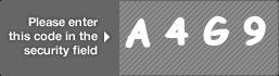 captcha code for visual authentication  letter A number 4 letter G number 9
