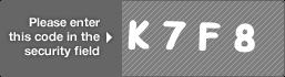 captcha code for visual authentication  letter K number 7 letter F number 8