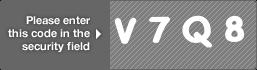 captcha code for visual authentication  letter V number 7 letter Q number 8