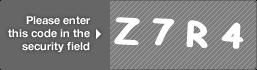 captcha code for visual authentication  letter Z number 7 letter R number 4