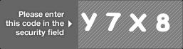 captcha code for visual authentication  letter Y number 7 letter X number 8