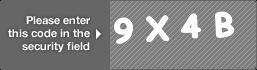 captcha code for visual authentication  number 9 letter X number 4 letter B
