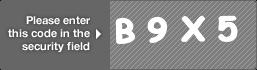 captcha code for visual authentication  letter B number 9 letter X number 5