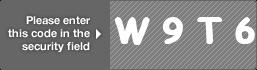 captcha code for visual authentication  letter W number 9 letter T number 6