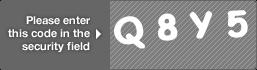 captcha code for visual authentication  letter Q number 8 letter Y number 5